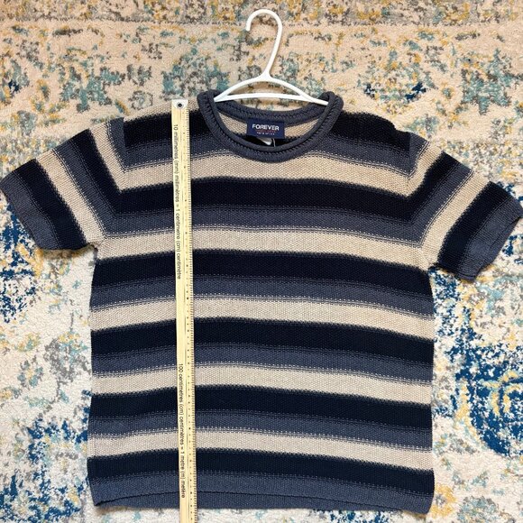 Forever Creative Cotton Striped Knit T-Shirt - Picture 4 of 4